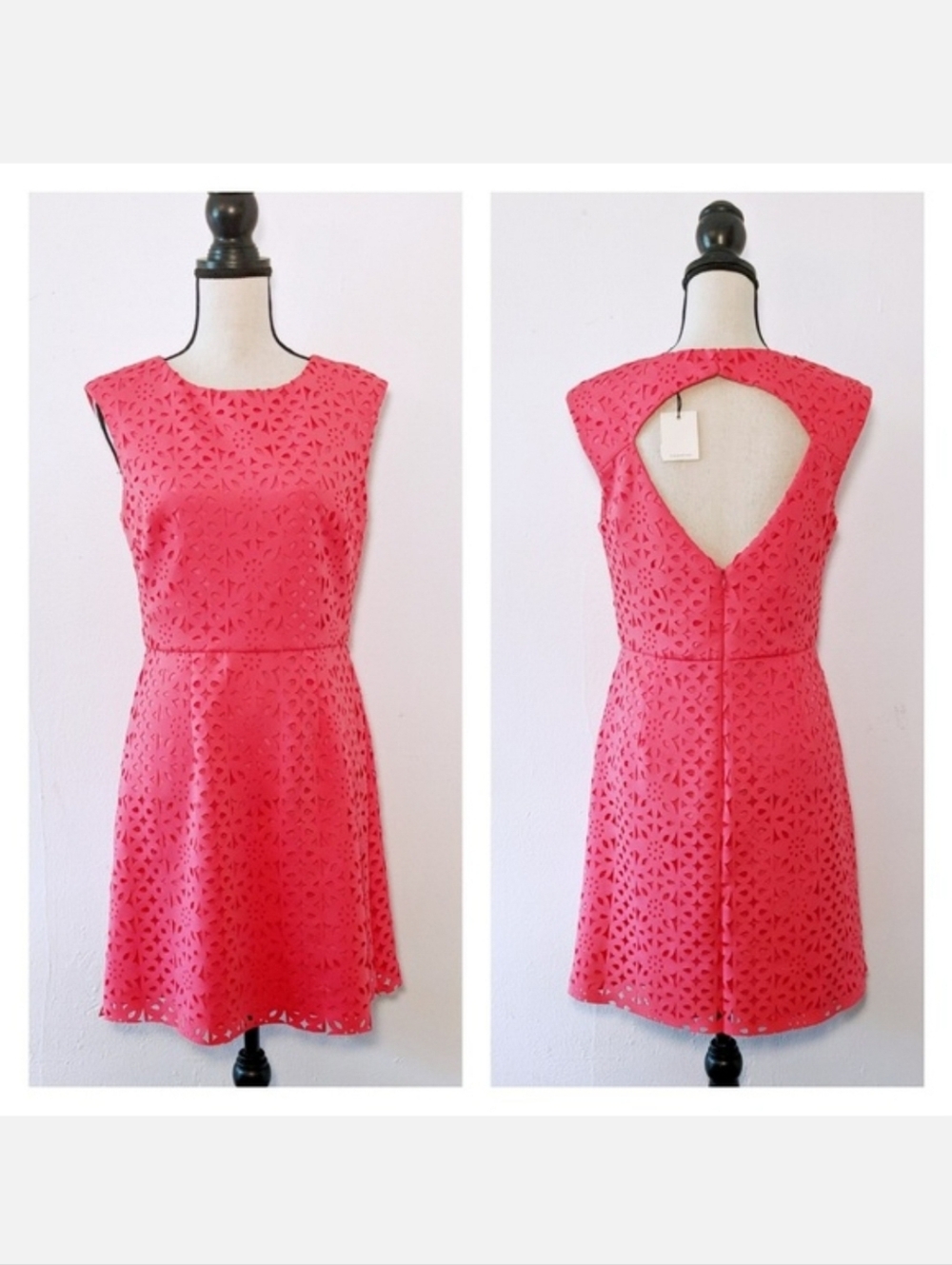 NWT Trina Turk Carousel Keyhole Back Fit And Flare Dress